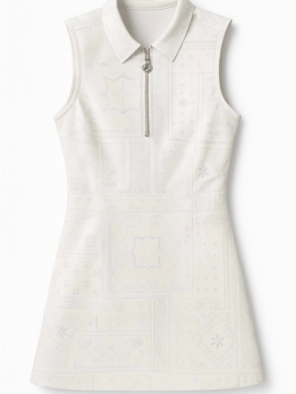 G/FORE White Sleeveless Bandana Maverick Dress | Sz 6.